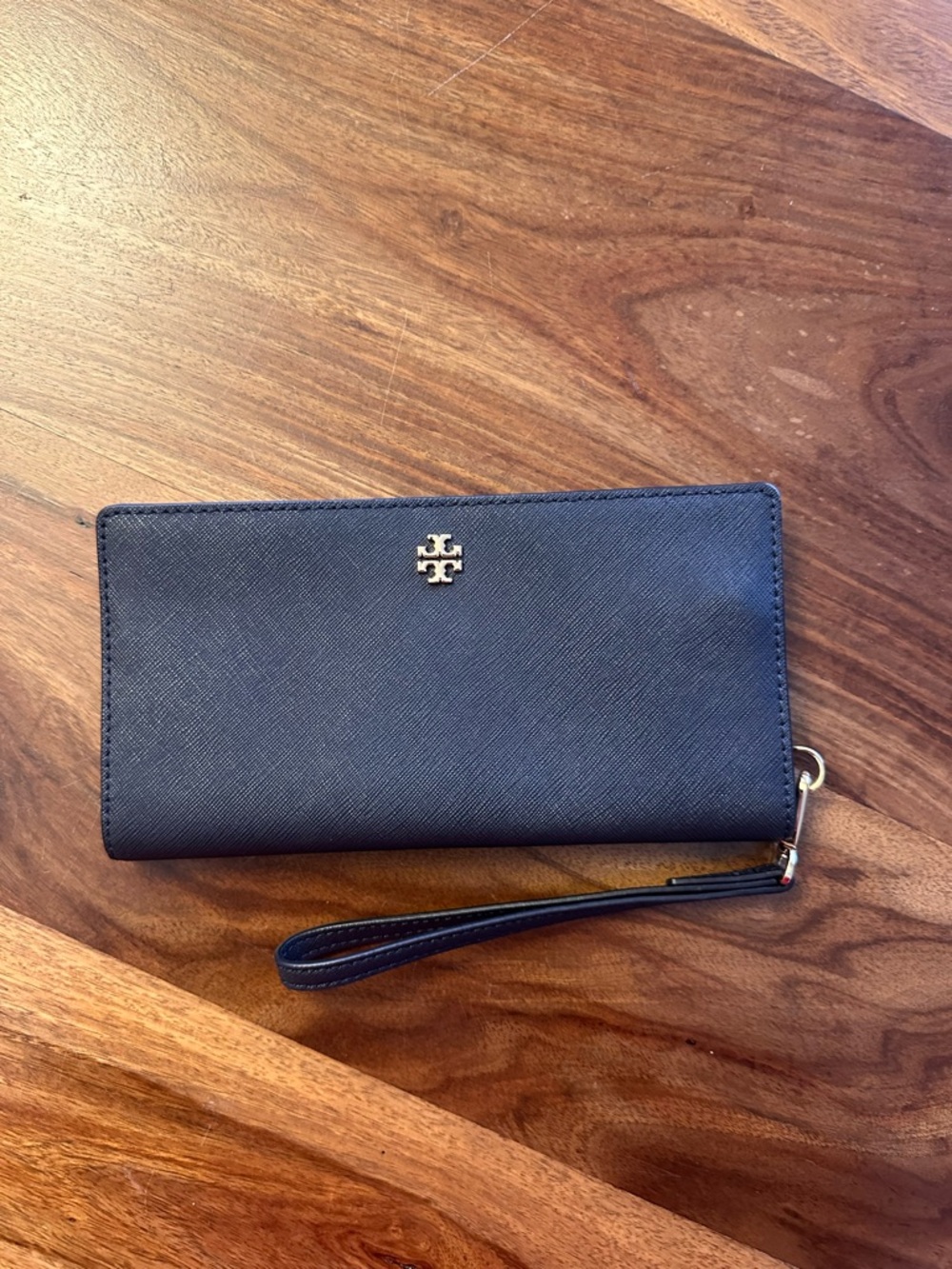 Tory Burch Navy Wristlet